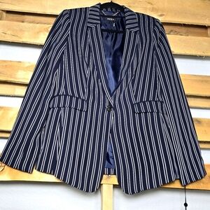 DKNY Navy Striped Blazer size:M